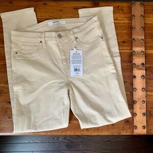 Hudson Jeans Cream Ankle & Cropped Women Jeans